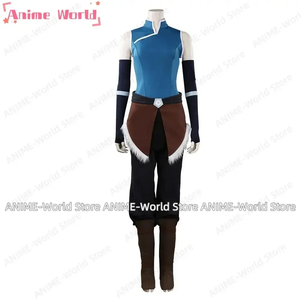 

《Custom Size》Korra Outfits Halloween Carnival Suit Cosplay Costume Halloween Costumes