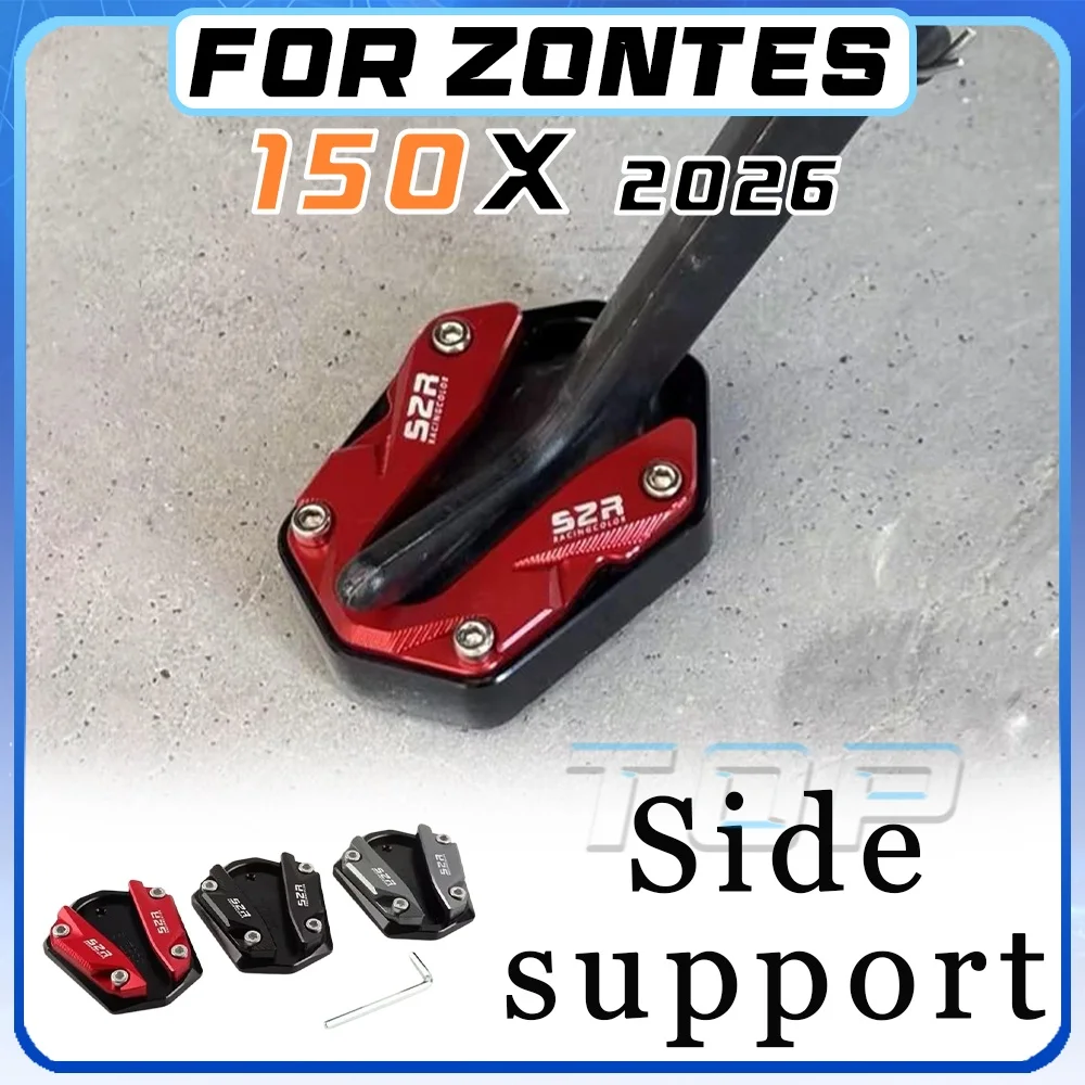

For 2026 ZONTES 150X modified side support extra large pad for x150 red black titanium color