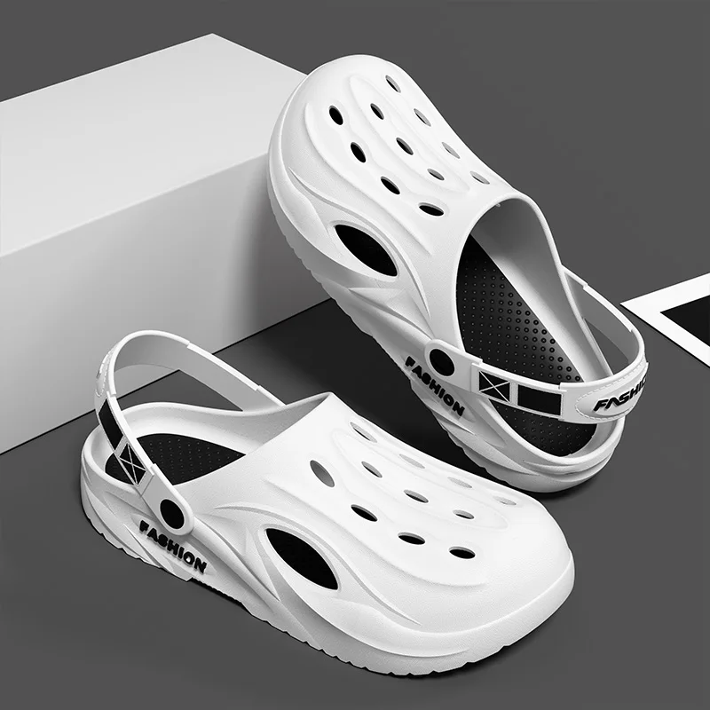 

New 2025 Men's Summer Thi Bot Sandals Breathable Anti-Odor Beach Slippers Spor Sle PVC Material Wear-Resistant Footwear