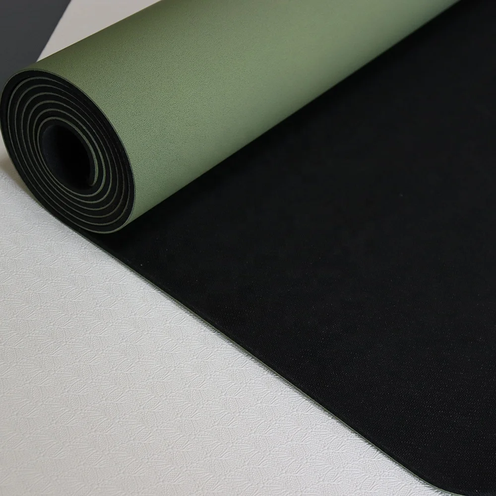 Eco Friendly Wear Resisting Matte PU Extra Large Yoga Mat Printing Frosted Top PU Natural Rubber Yoga Mats HOT!