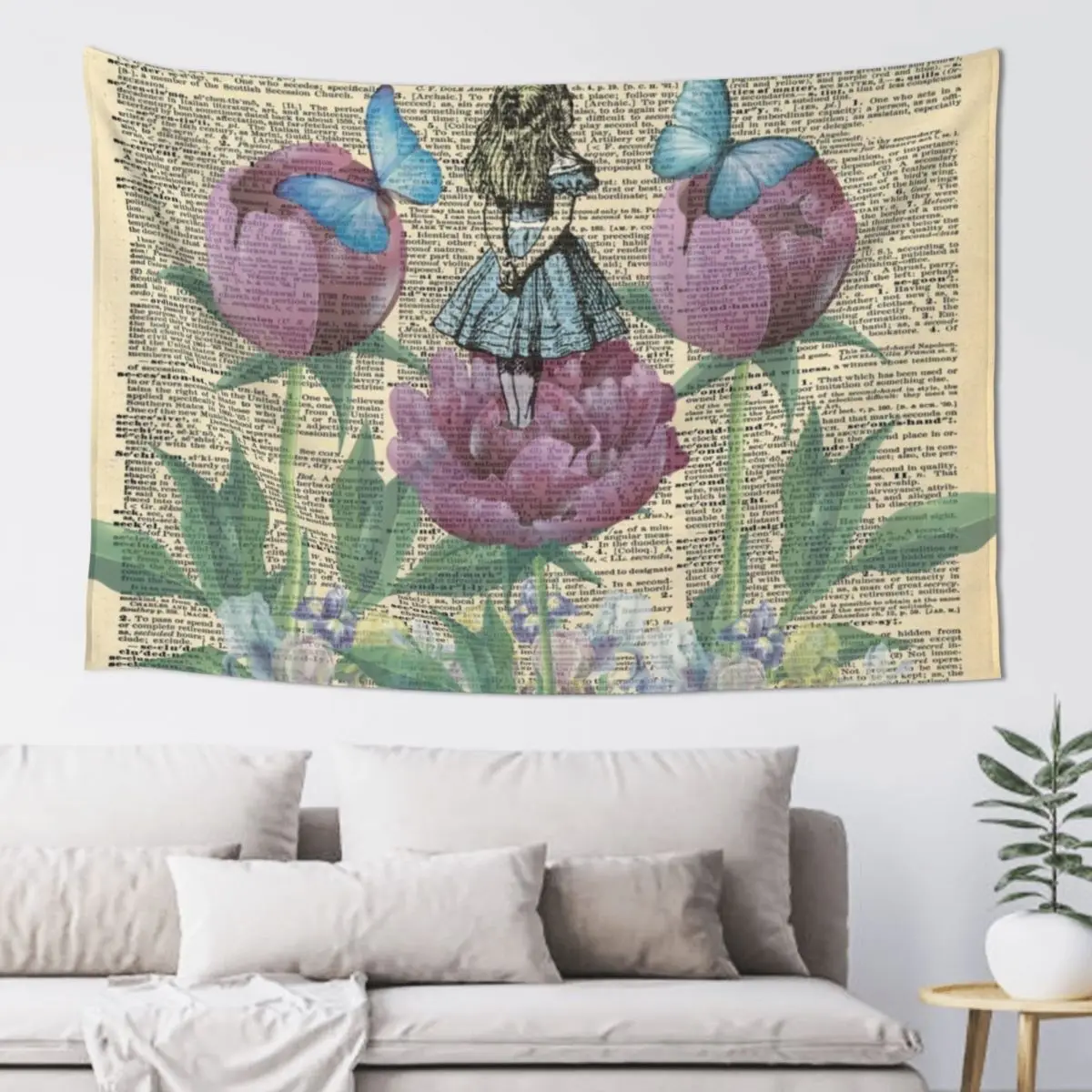 

Alice In Wonderland - Wonderland Garden Tapestry Home Decoration Nordic Home Decor Tapestry