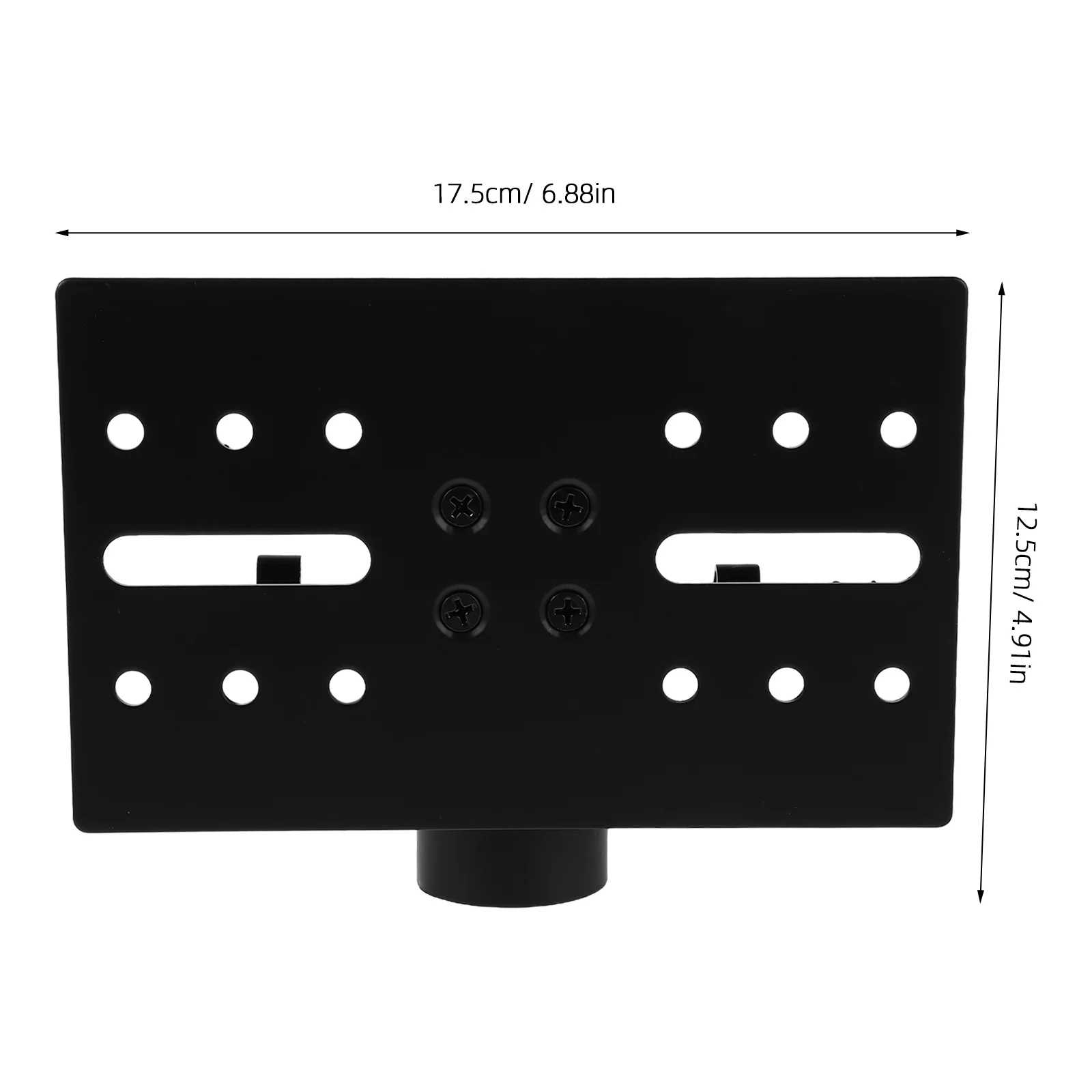 حامل مكبر الصوت مقاس 17.5 × 12.5 سم حامل صينية جهاز عرض معدني قابل للتعديل للمناسبات الخارجية ملحقات ترايبود