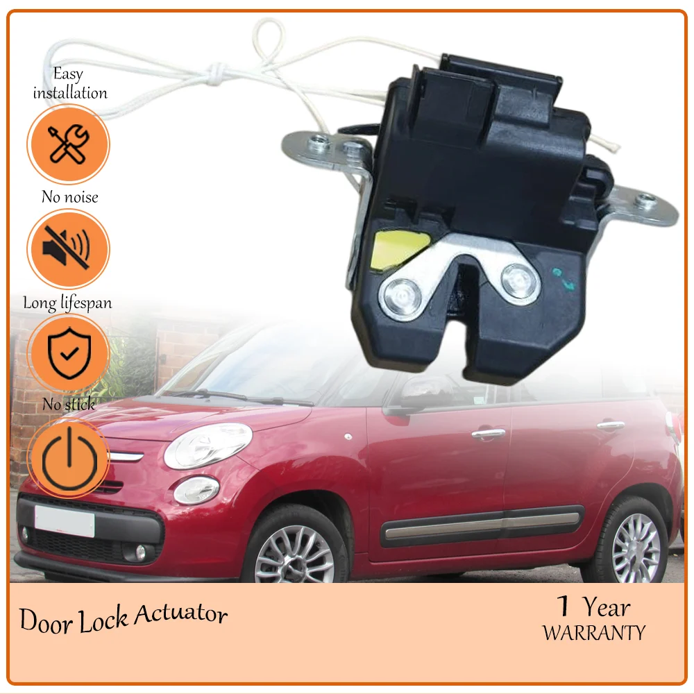 Rear Tailgate Lock, low-vibration mechanical structure,crafted for 2014-2017 Fiat 500L,OEM 51876009,68201894AA,51957543,51876008