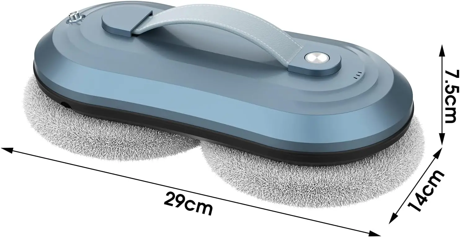 Window Cleaner Robot,with Remote Control, for Indoor Outdoor Window, Glass, Tile, Blue