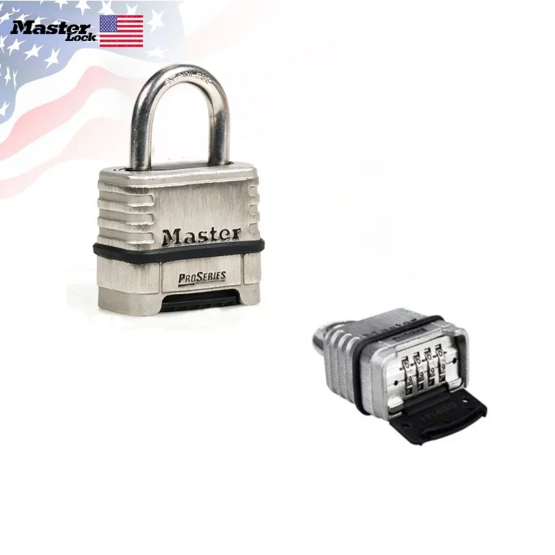 

Master Lock 1174 Password Lock ProSeries Stainless Steel Anti-theft Waterproof Padlock Home Dormitory Outdoor Combination Lock