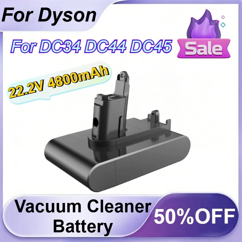 

22.2V 4800mAh Lithium Rechargeable Battery for Dyson DC34 DC44 DC45 Vacuum Cleaner Battery