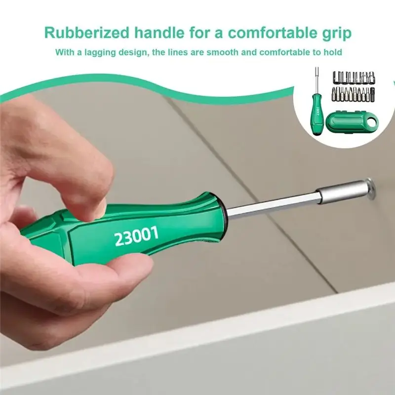LIKE WISH Portable Screwdriver Set Portable Multi-Purpose Screwdriver High-Strength Screwdriver Nut Driver For Daily Repair