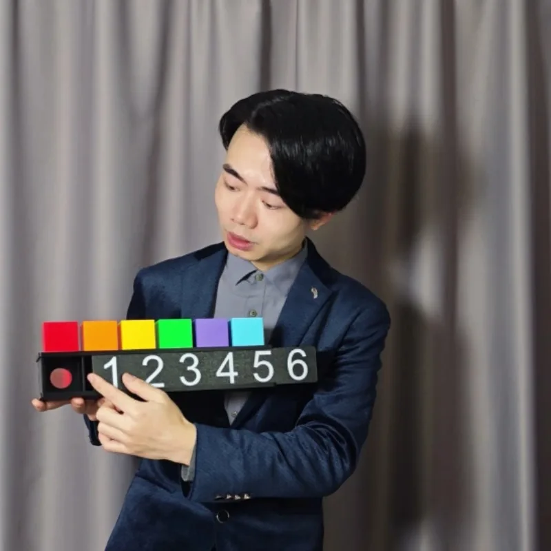 دعامة قراءة عقلية Mentalism - مكعب التنبؤ المطابق للألوان إصدار أقصى لمرحلة الساحر وصالون عرض سحري دعائم الخدع السحرية #1