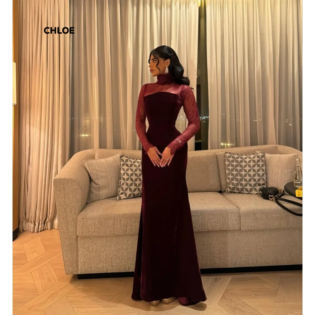 

Mermaid Prom Dress Long Sleeves Elegant Evening Dresses for Woman Luxury Elegant Party Dresses for Special Occasions Customized