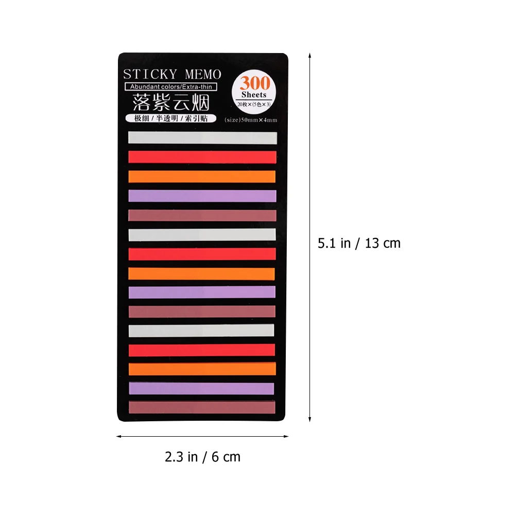 

1 Set Note Reading Strips Sticky Index Tabs Colored Note Tabs Office Supplies Portable Sentence Markers Highlight Strips Book