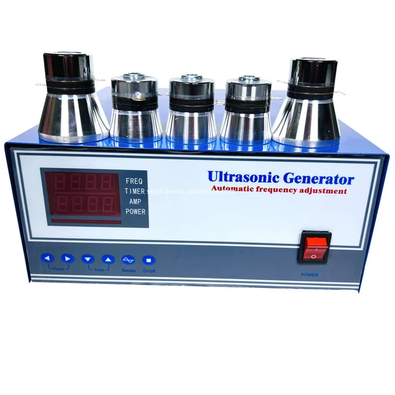 20KHz-40KHz 1500W Single Frequency Ultrasonic Generator For Automatic Cylinder Injector Printhead Oil Rust Dirty Degreaser Washi