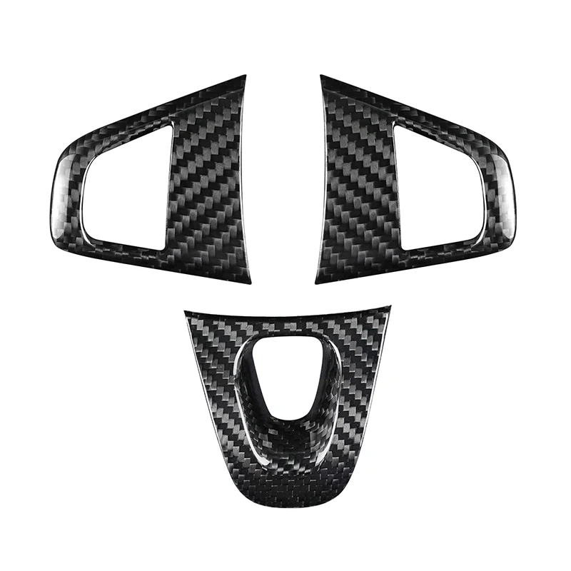 ألياف الكربون الحقيقية لرينو ميجان 3 فلوينس RS المناظر الطبيعية الخلابة 2009 2010 2011 2012 2013 2014 2015 عجلة توجيه سيارة لوحة ملصقات #5