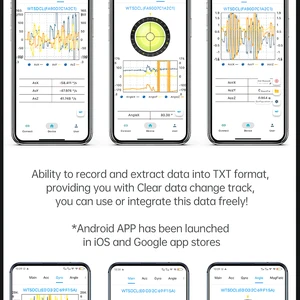 WitMotion WT9011DCL Bluetooth 5.0 Acelerômetro Giroscópio Sensor de Ângulo Bússola Eletrônica Magnetomômetro Inclinômetro 10 principais vendas magnetômetro - №7