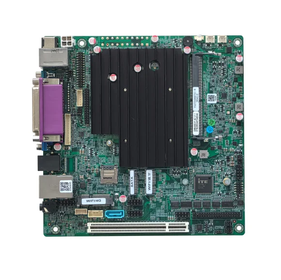 2025 ELSKY EM6400 Mini placa base ITX sin ventilador compatible con Intels Celeron J6412 Quad Core RJ11 EDP LVDS para Terminal POS