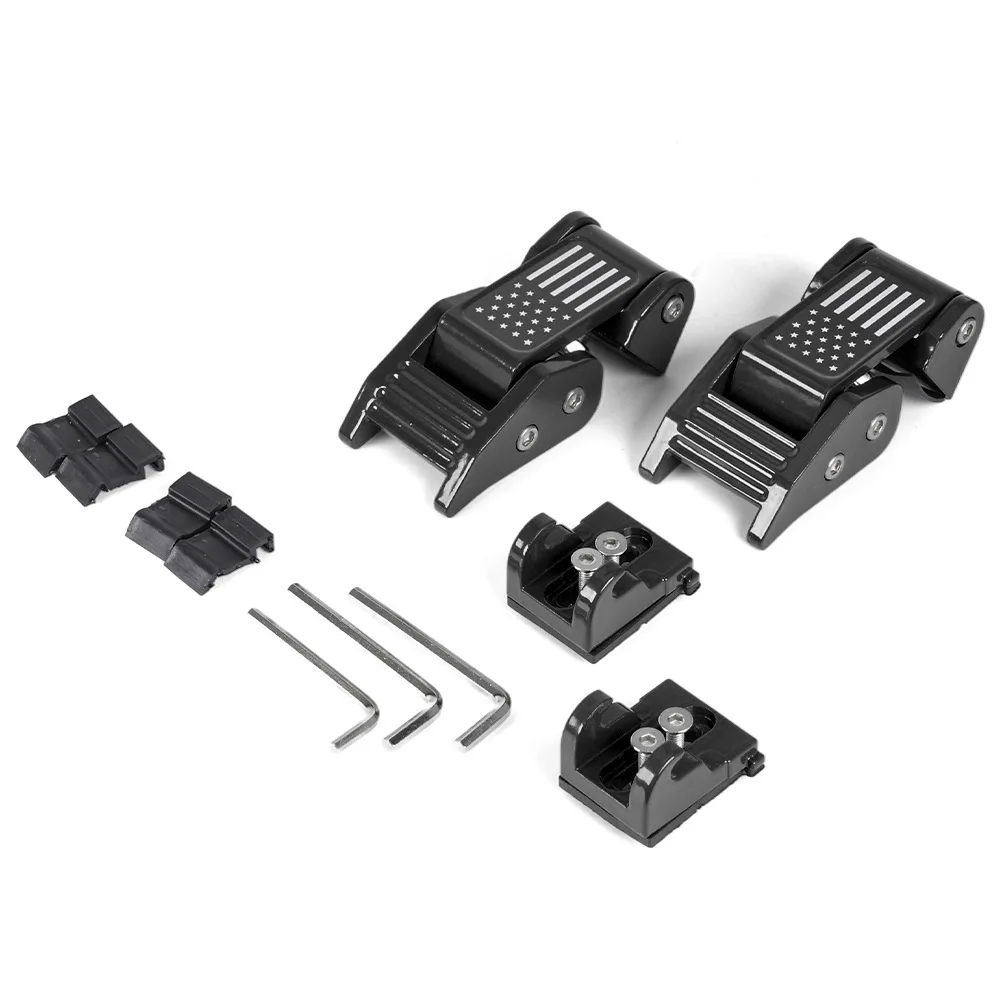 Car modification accessories - Door lock, Engine hood kit, Engine mounting bracket. Applicable to Wrangler JK, JL.