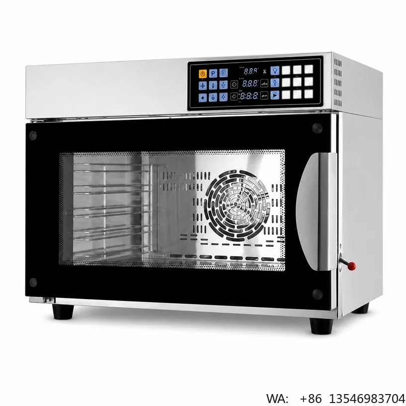 Multi-function 95L Steam Convection Oven for Bakery Restaurant Use Countertop High 3500W Touch Control High Speed Twoway Hot Air
