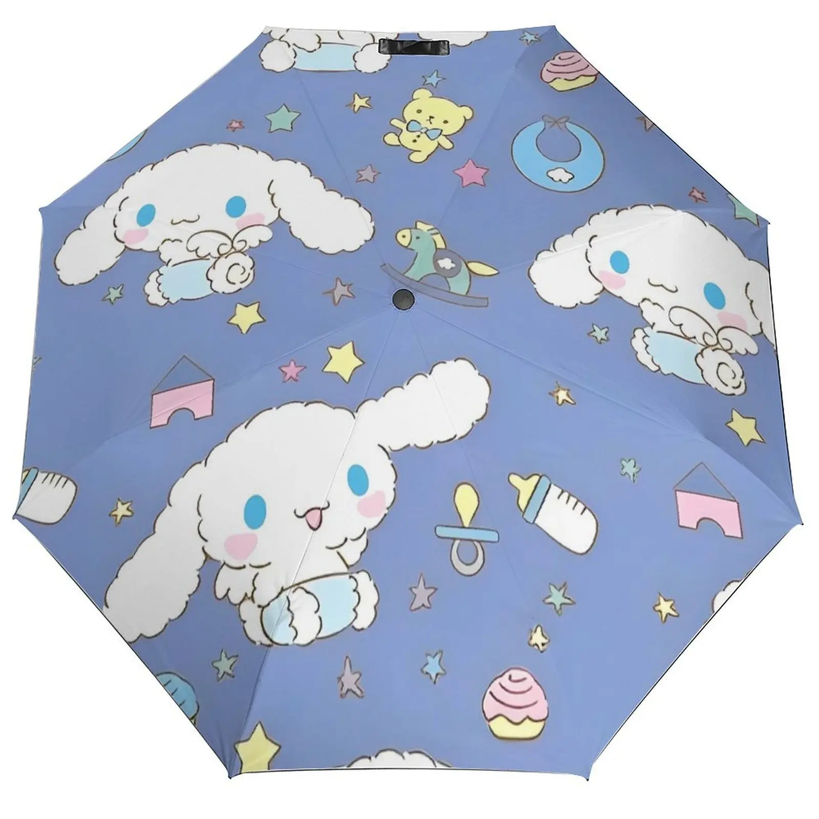 

Cinnamoroll милый мультяшный зонт для собаки Kawaii, солнцезащитный, устойчивый к ультрафиолетовому излучению, портативный крутой 3-кратный зонт для автоматической рыбалки