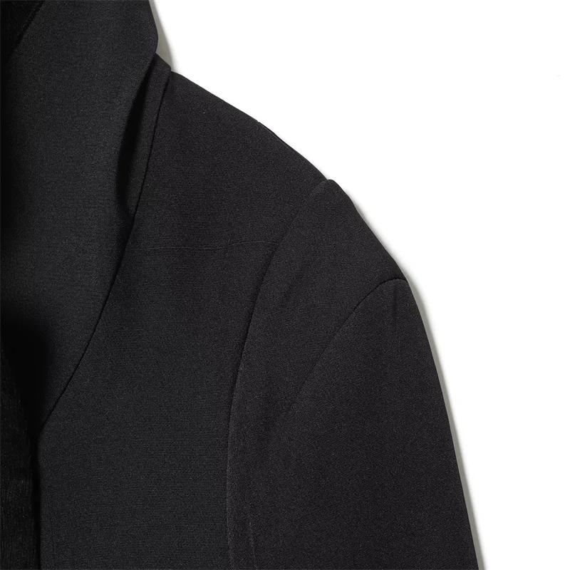 2026 봄 신상 프렌치 스타일 캐주얼 더블 브레스티드 숏 스탠드 칼라 재킷