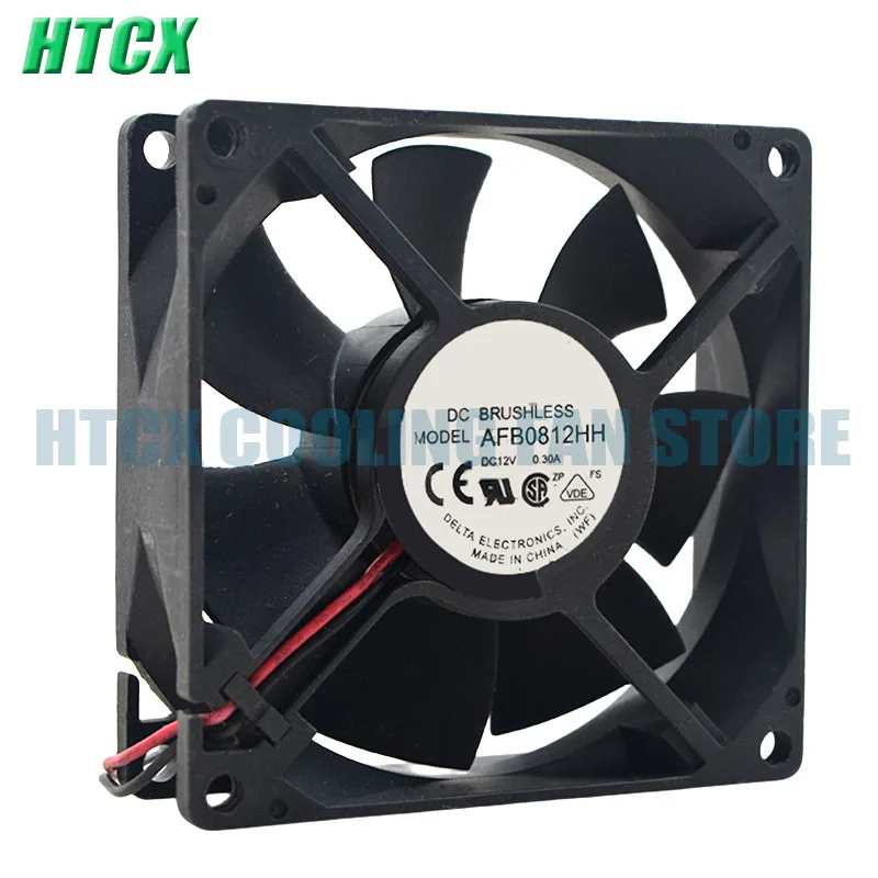 AFB0812HH DC12V 0.30A 8025 8CM 3 wires pins for Delta Server Inverter Cooling fan NEW