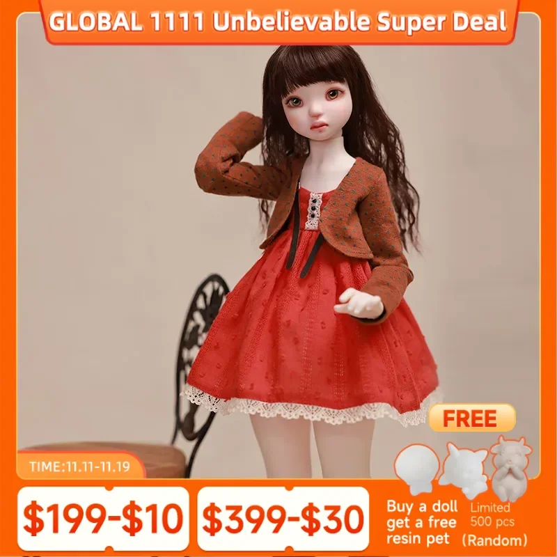 

В НАЛИЧИИ Кукла Chae A BJD 1/4 Roze Игрушка из смолы Ручная работа Художественный шарнирный шарнир Коллекция MSD Shugafairy Bjd