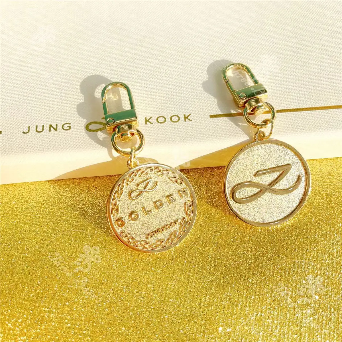 2024 Korean Wave New JUNGKOOK Handwritten Design Keychain Fashion Trend Jewelry Accessories Couple Gifts