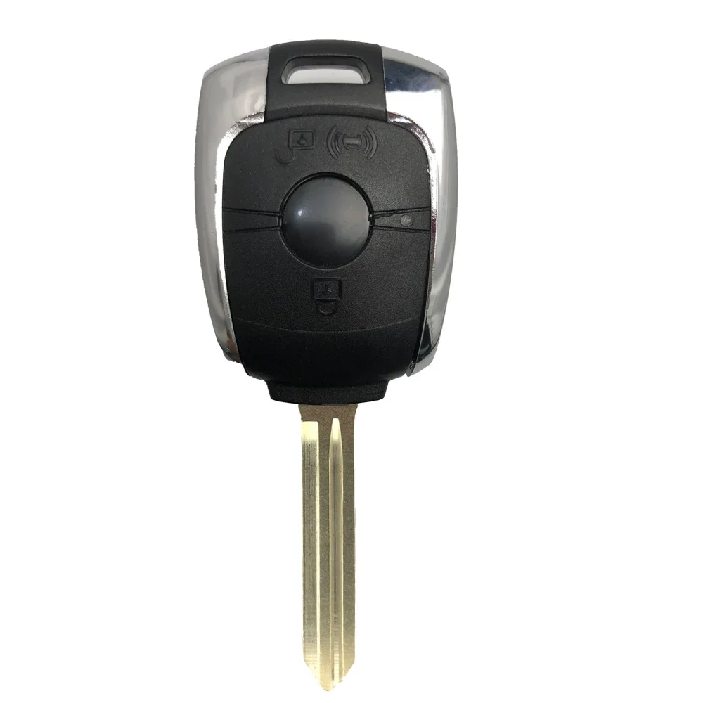 

Чехол для удаленного автомобильного ключа для SsangYong Korando Kyron Actyon Rexton, корпус автобрелока, 2 кнопки с необрезанным лезвием