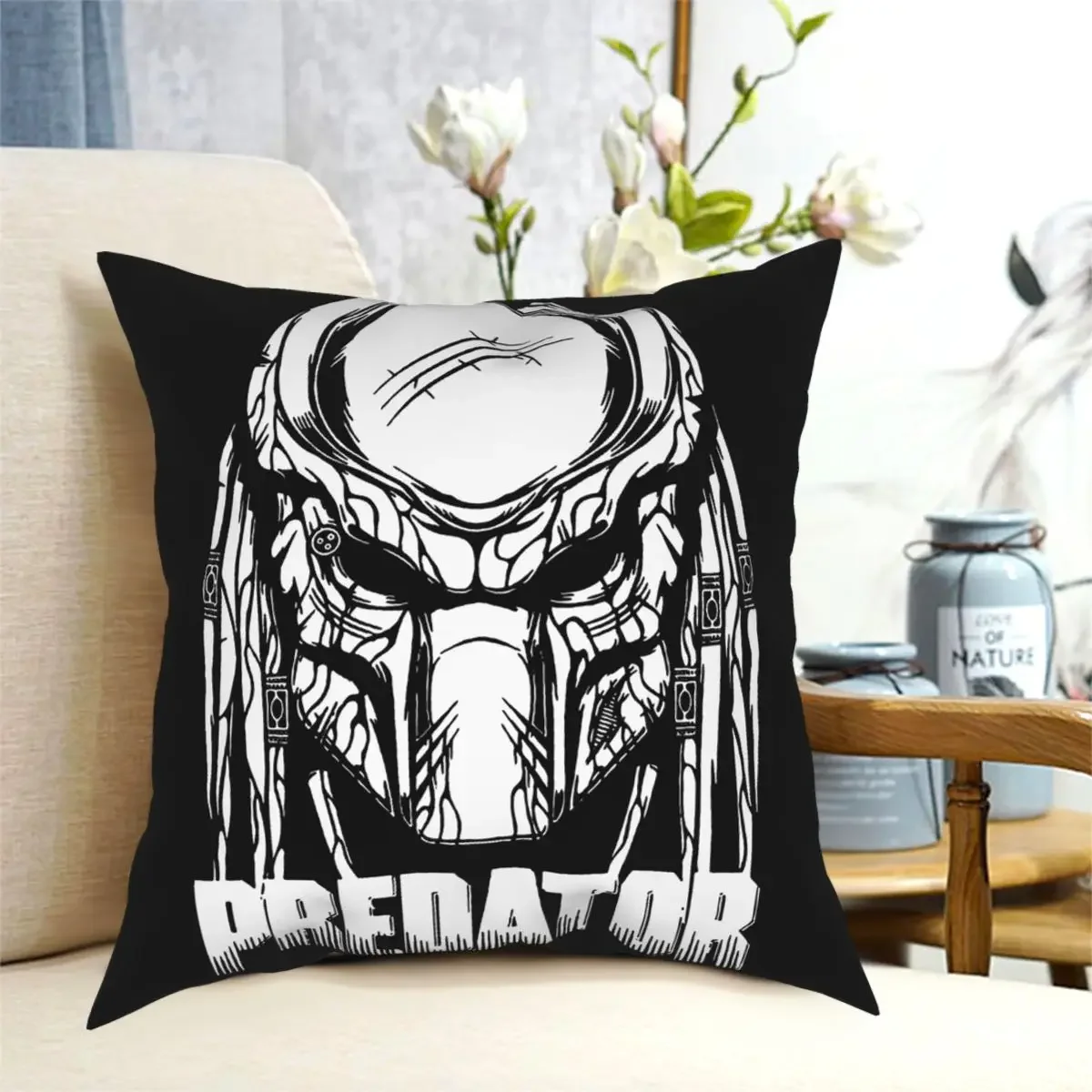 Predator Movie Alien Pillowcase Soft Polyester Cushion Cover Decorations Pillow Case Cover Sofa Zippered 18\'\'