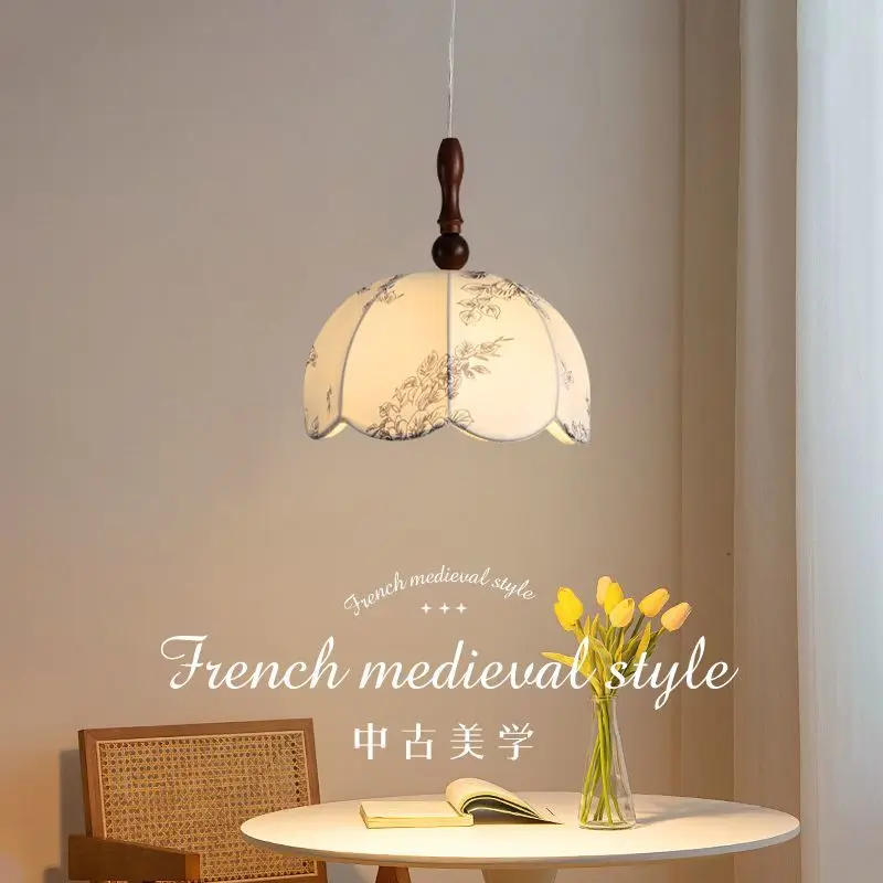 

"Japanese Cream Mini Pendant - Vintage Linen Fabric Lighting for Living Room, Bedroom & Boutique Spaces