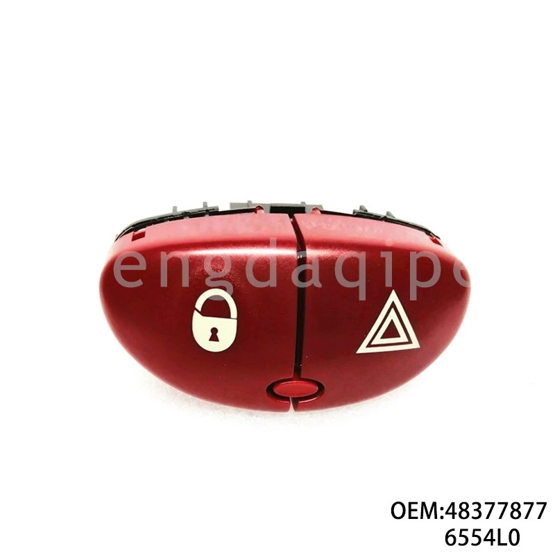 

6554L0 96403778 JK для Peugeot 206 207 Citroen C2, аварийный предупреждающий мигающий переключатель, кнопка выключателя опасного света, переключатель дверного замка