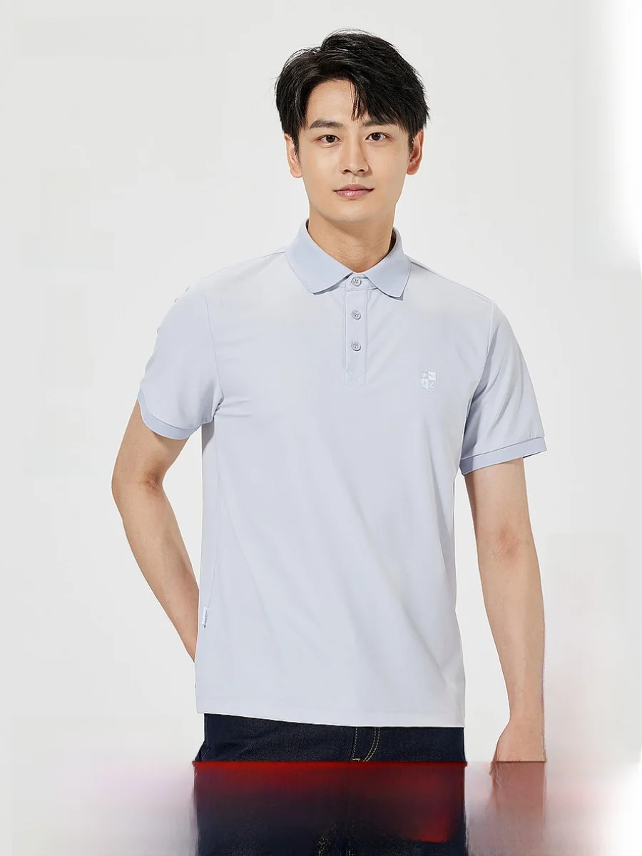 Lilanz Men's Short Sleeve  Shirt Casual Summer New Cool Feeling UV Protection Business Fashion Urban Style T-shirt
