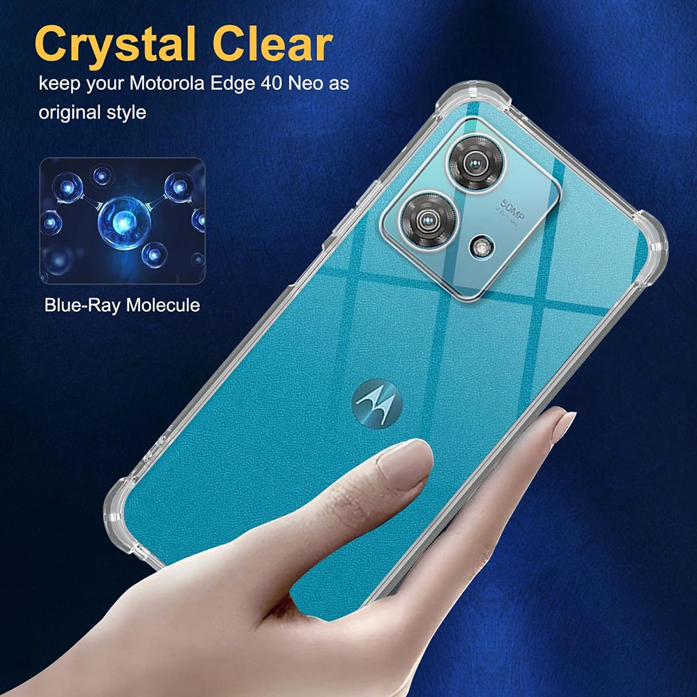

Shockproof Silicone Soft Case For Motoral Edge 50 40 30 Ultra Pro Neo Fudion Fusion Ultra Thin Clear Back Cover Shell Luxury