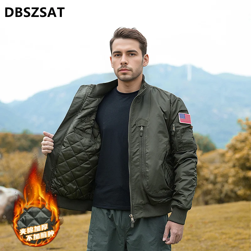 2025  Bomber Jackets Air Force Slim Fit Jackets Casual Coats Good Quality Male Cotton Stand Collar Outerwear Coats 4XL
