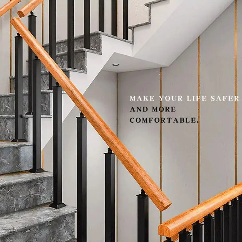 1Pcs 85x4cm Stair Handrail Guardrail Modern Style Anti Slip Wrought Iron Stair Column Simple Metal Baluster Home Safety Barrier