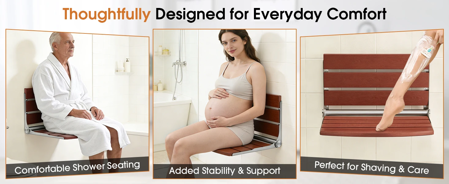 folding shower bench