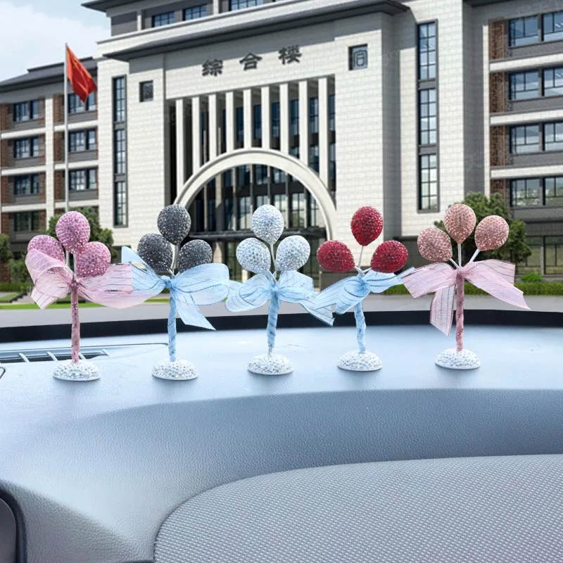 Lege Auto Parfum Fles Diamond Ballon Auto Decoratie Essentiële Olie Container Auto-Styling Luchtverfrisser Glazen Parfumflesje