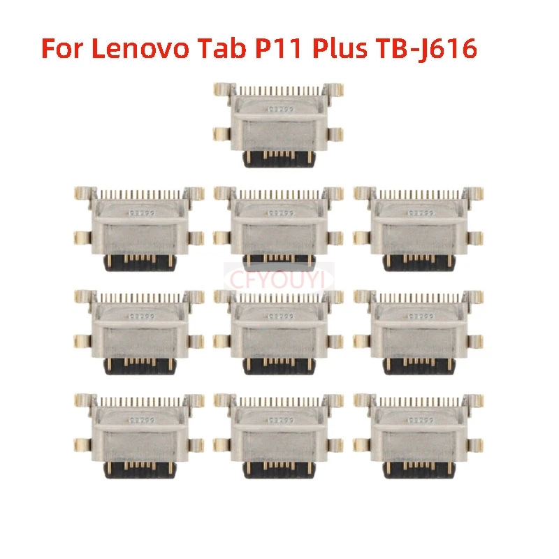 10PCS Charging Port Connector For Lenovo Tab P11 Plus TB-J616 J616 USB Dock Connector Charger Charging Port Replacement Part