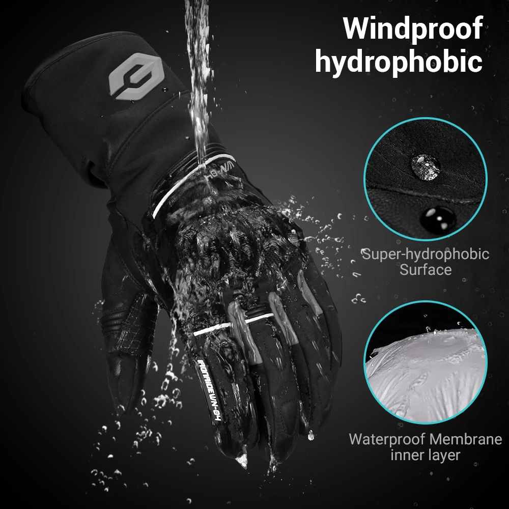 Outdoor Travel Cold Winter Warm Cycling Gloves New Motorcycle Outdoor Commuter Off-Road Gloves Off-Road Riding Motorcycle Gloves