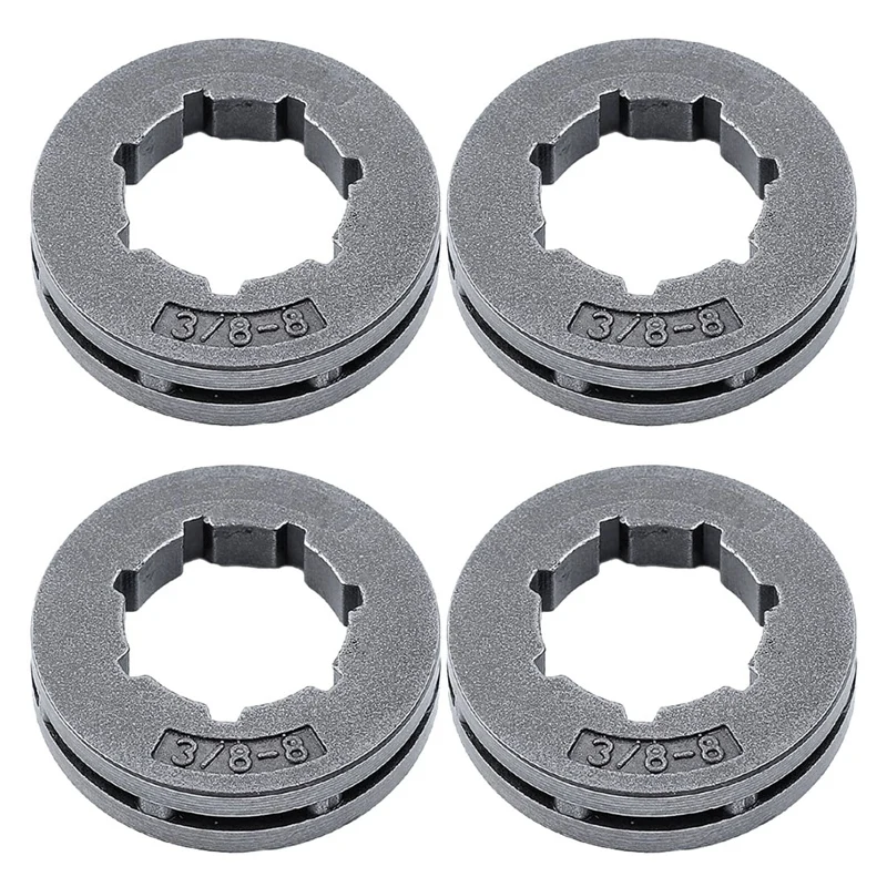 4Pcs 3/8 Inch 8T Sprocket Rim For STIHL 064 066 088 090 MS660 MS880 Husqvarna 394 395 Chainsaw