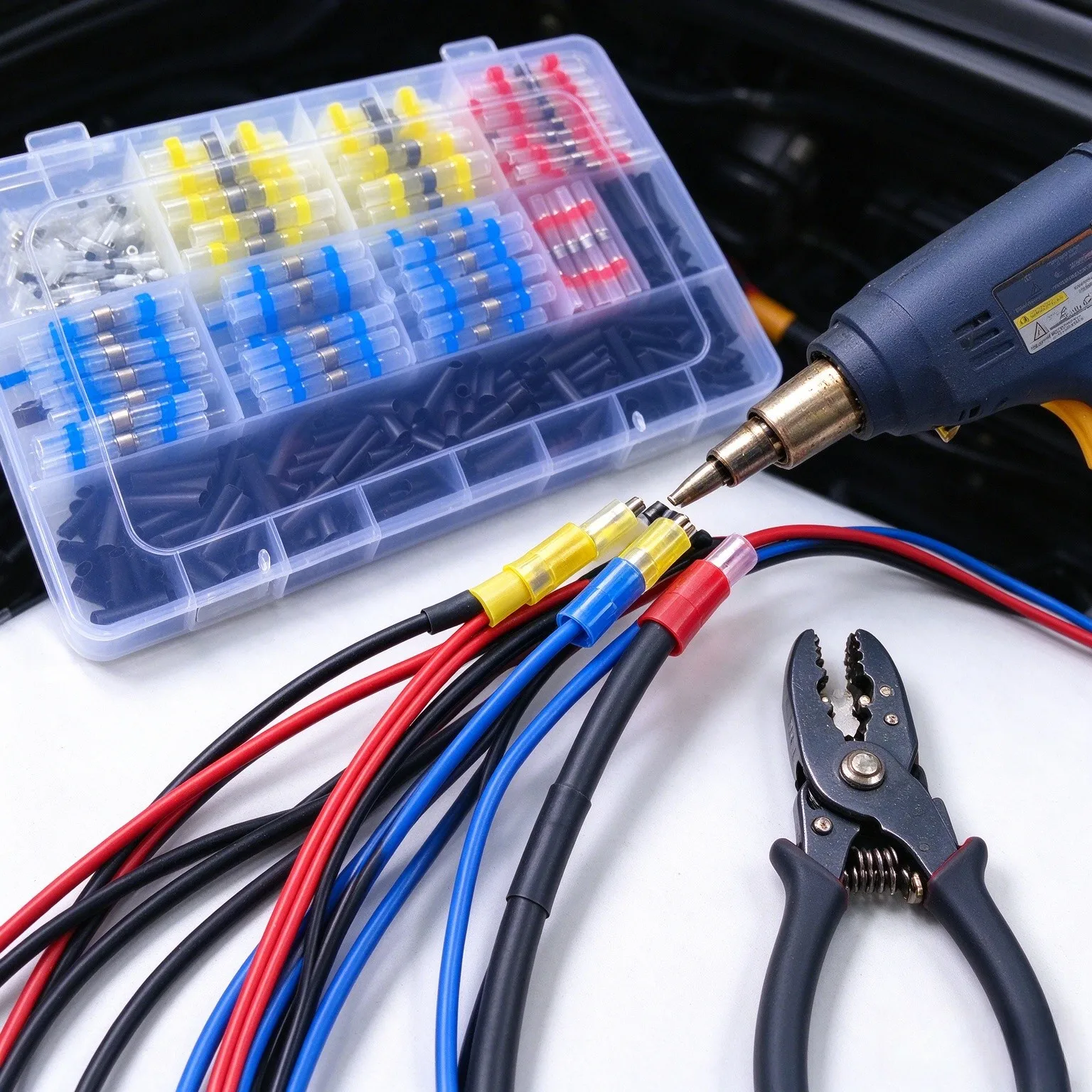 1000Pcs Waterproof Heat Shrink Solder Seals Connectors Wire Terminal Kit For Automotive Marine Electrical Wiring