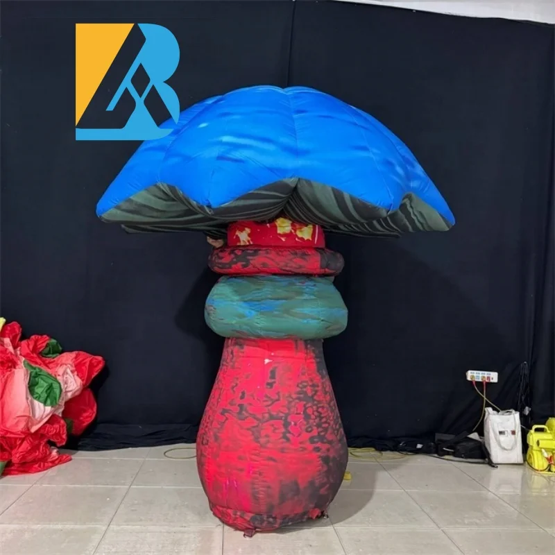 

Bespoke Event Party Supplies Giant Special Air Blown Mushroom for Ground Stage Decoration Toy
