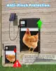 8000mAh 배터리, 타이밍 및 광 센서 설정으로 태양열로 구동되는 WiFi 원격 제어 자동 닭장 도어 오프너 6