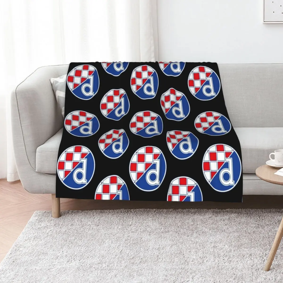 Dinamo Zagreb Throw Blanket Flannels Thins Retros Softest Giant Sofa for winter Blankets