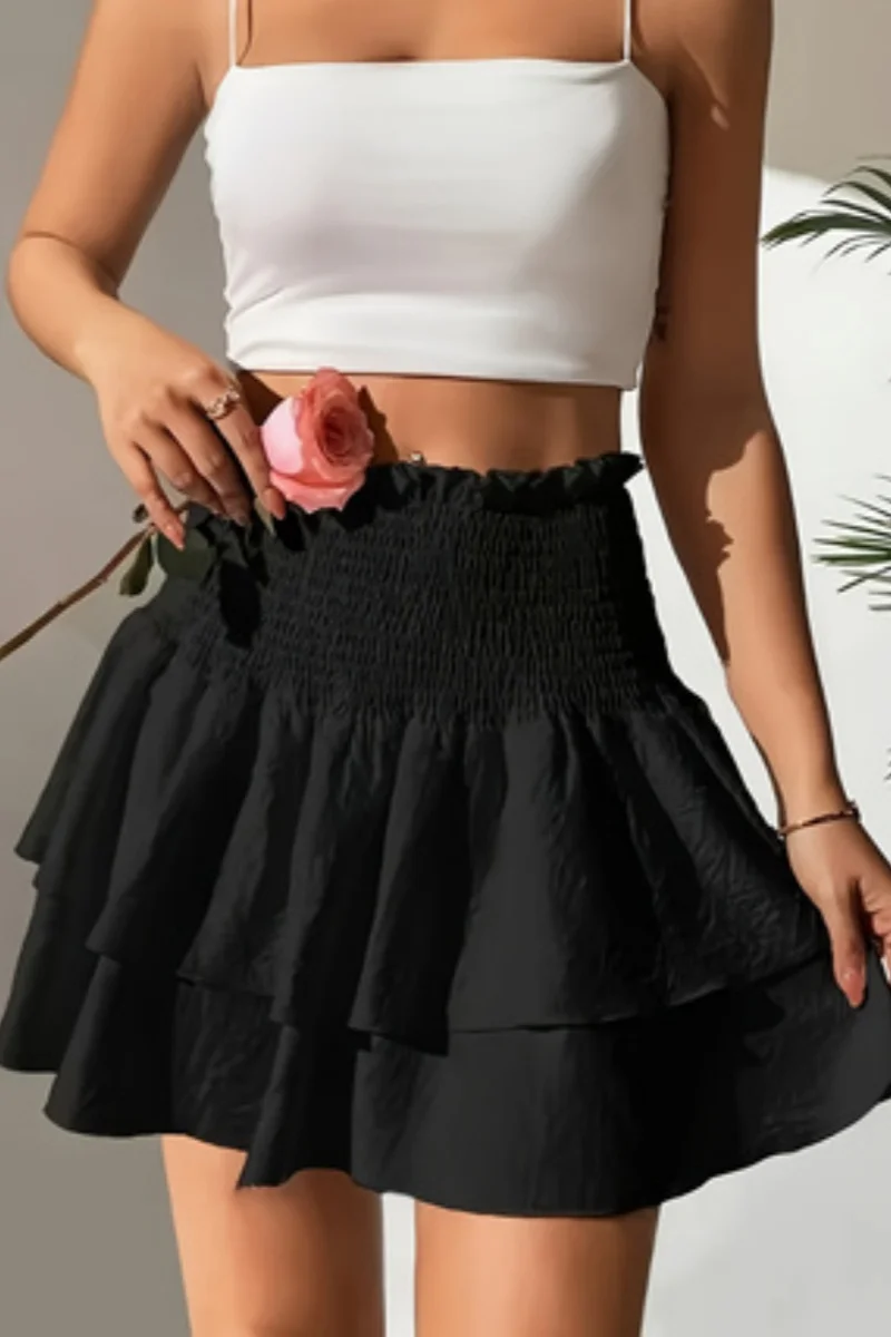 

Женская модная мини-юбка трапециевидной формы с высокой талией, женская повседневная юбка на весну и осень-зиму