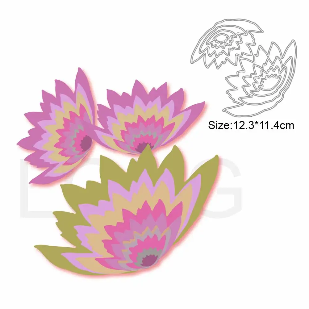 Flower Metal Cutting Dies 2024 Cut Scrapbook Embossing Folders Card Making Paper Craft Knife Mold Blade Punch Stencils