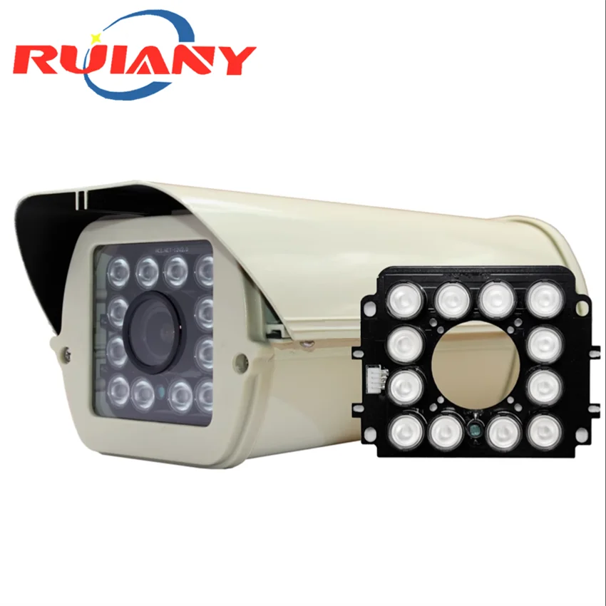 12-inch flip guard outdoor waterproof aluminum alloy monitoring high-power infrared 12-light monitoring light board