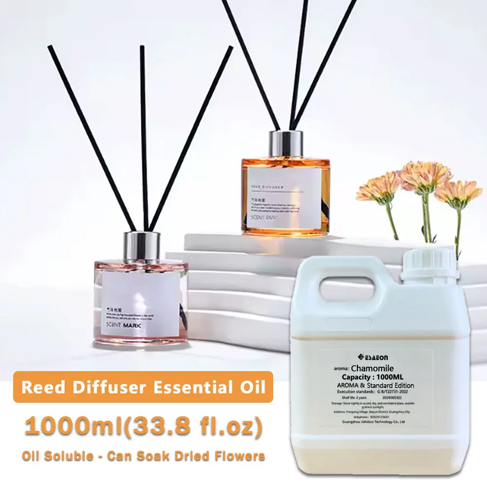 

ESAEON 1000 мл (33,8 жидких унций) Эфирные масла ромашки/океан - для отеля/клуба/туалета/офиса, диффузор тростника и беспененная ароматерапия