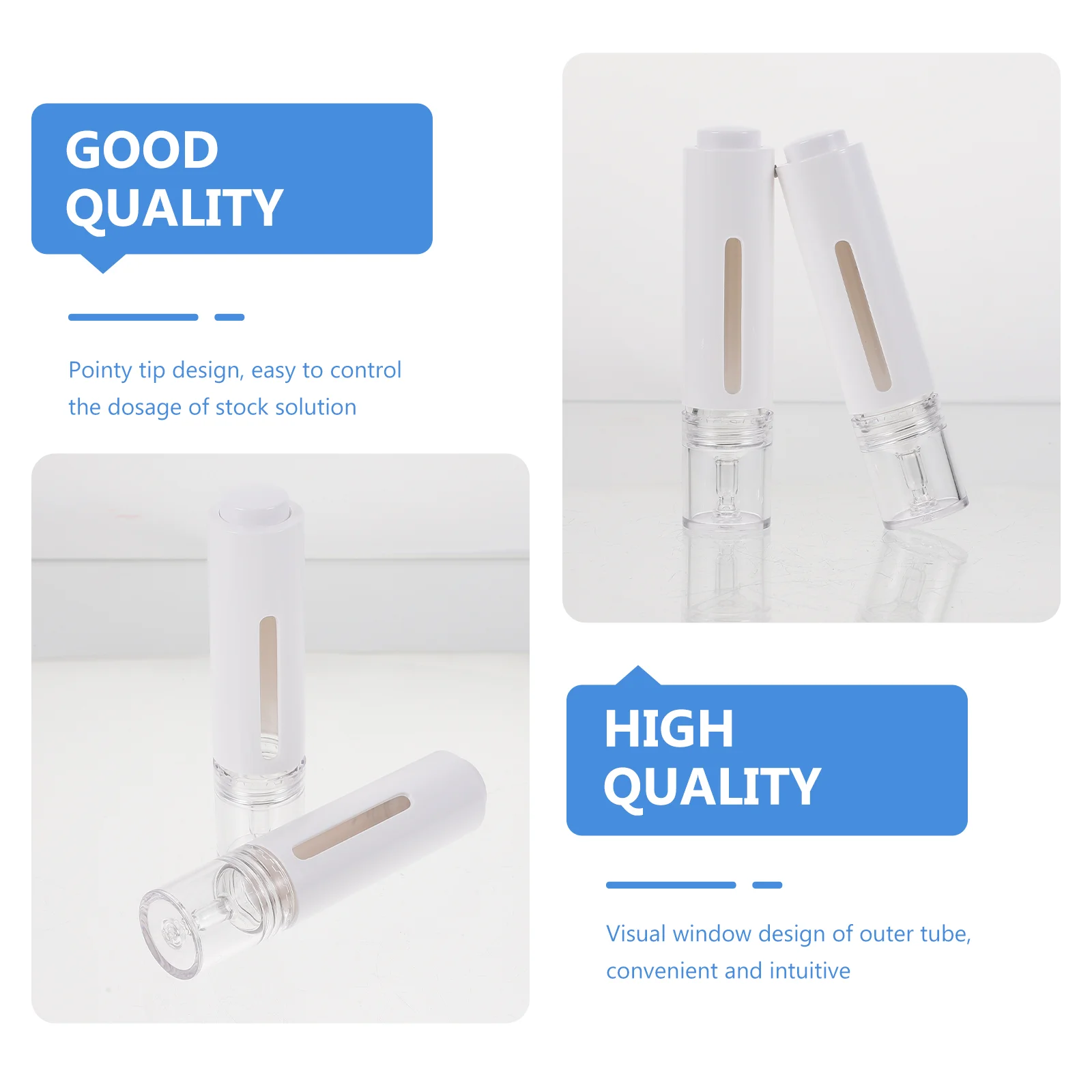 5 PCS Needle Essence Liquid Bottle Perfume Practical Dropper Travel Bottles Essential Oil Simple Sub Empty Refillable