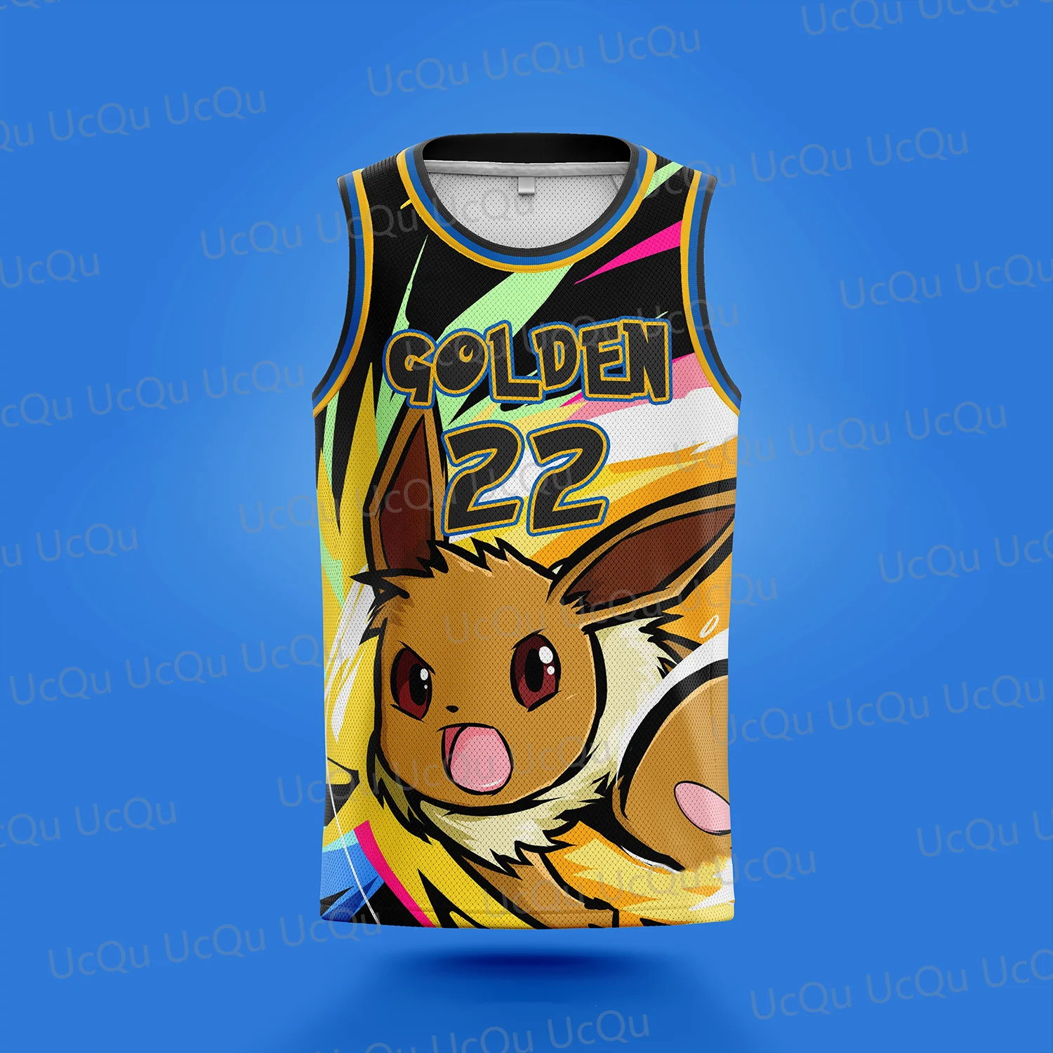 2024 New Arriavl Summer Bucks 34 Eevee Specially Design  Basketball Jersey Cosplay Tank Tops For Adult/Kids Vest