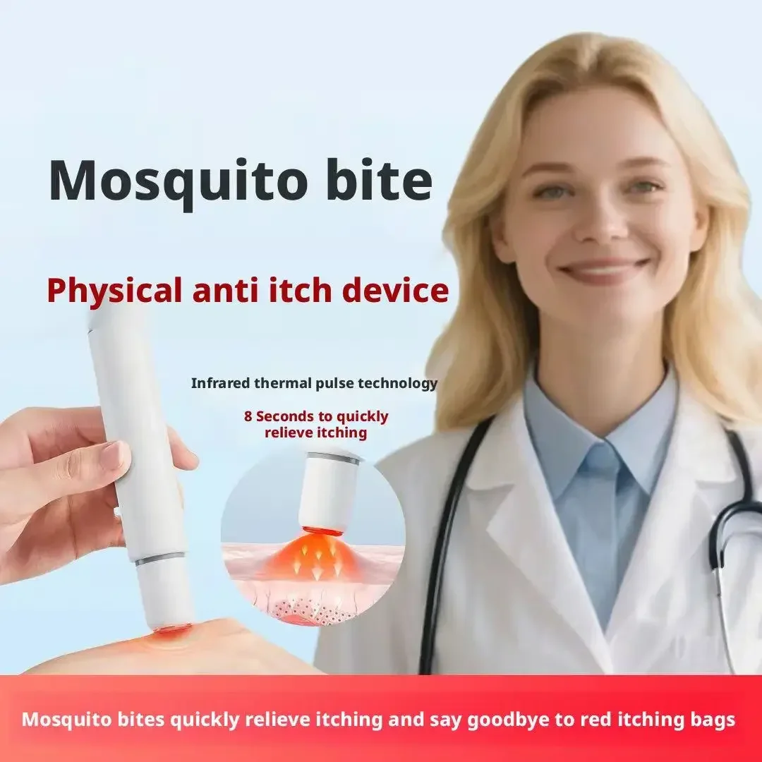 Lápiz Portátil para Aliviar Picaduras de Mosquitos, Alivio Físico del Picor y la Hinchazón para Adultos y Niños, Dispositivo Anti-picaduras de Insectos para Exteriores