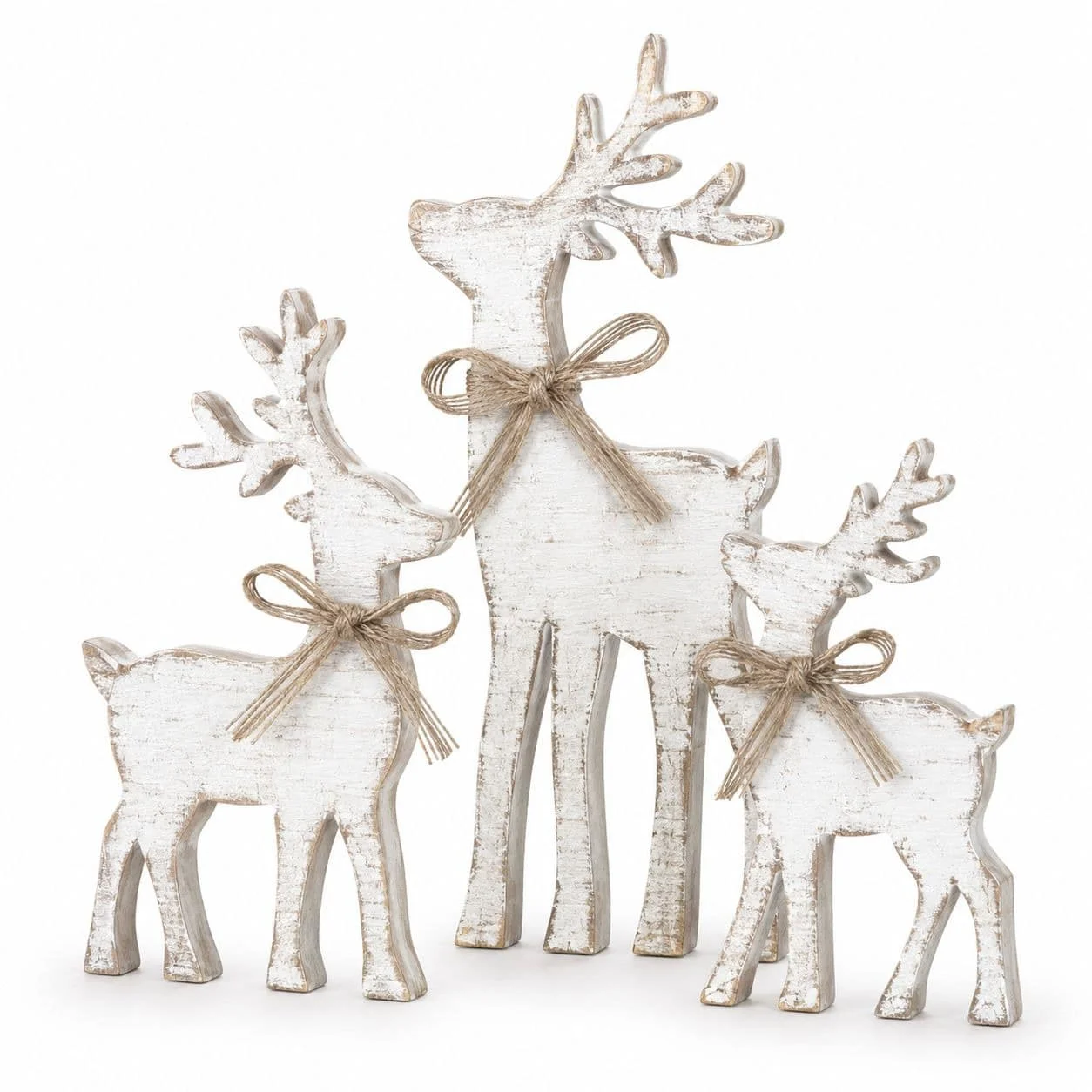 EARLIGROW Wooden Reindeer Christmas Decoration, Desktop Decoration With Wooden Animal Theme, Retro Style Layered Tray Decoration, With Knot Design, Suitable For Use On Home Tables, Can Be Conveniently Placed On The Table, Tray, Kitchen Countertop